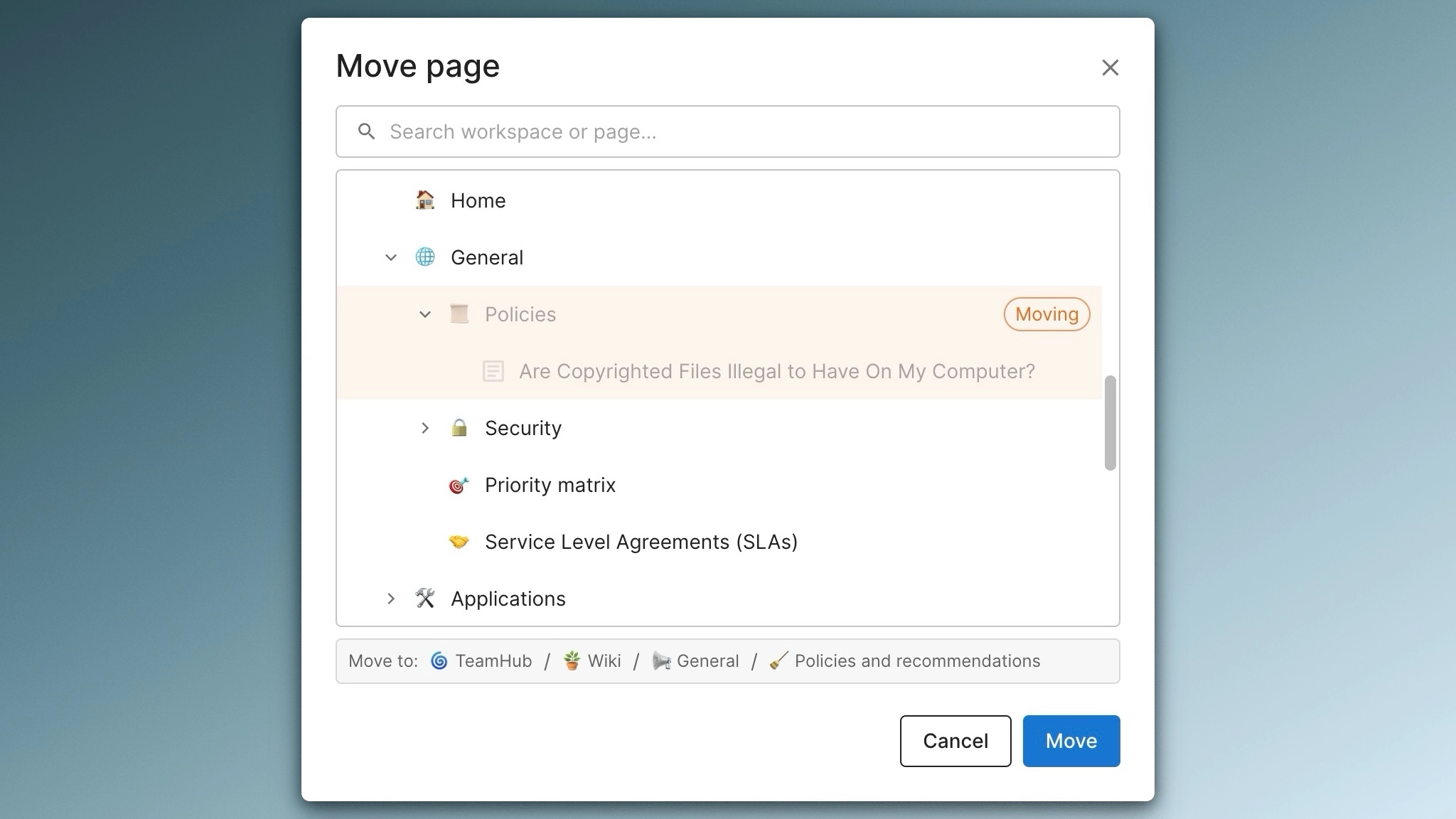 Documate December 2025: Move pages across workspaces