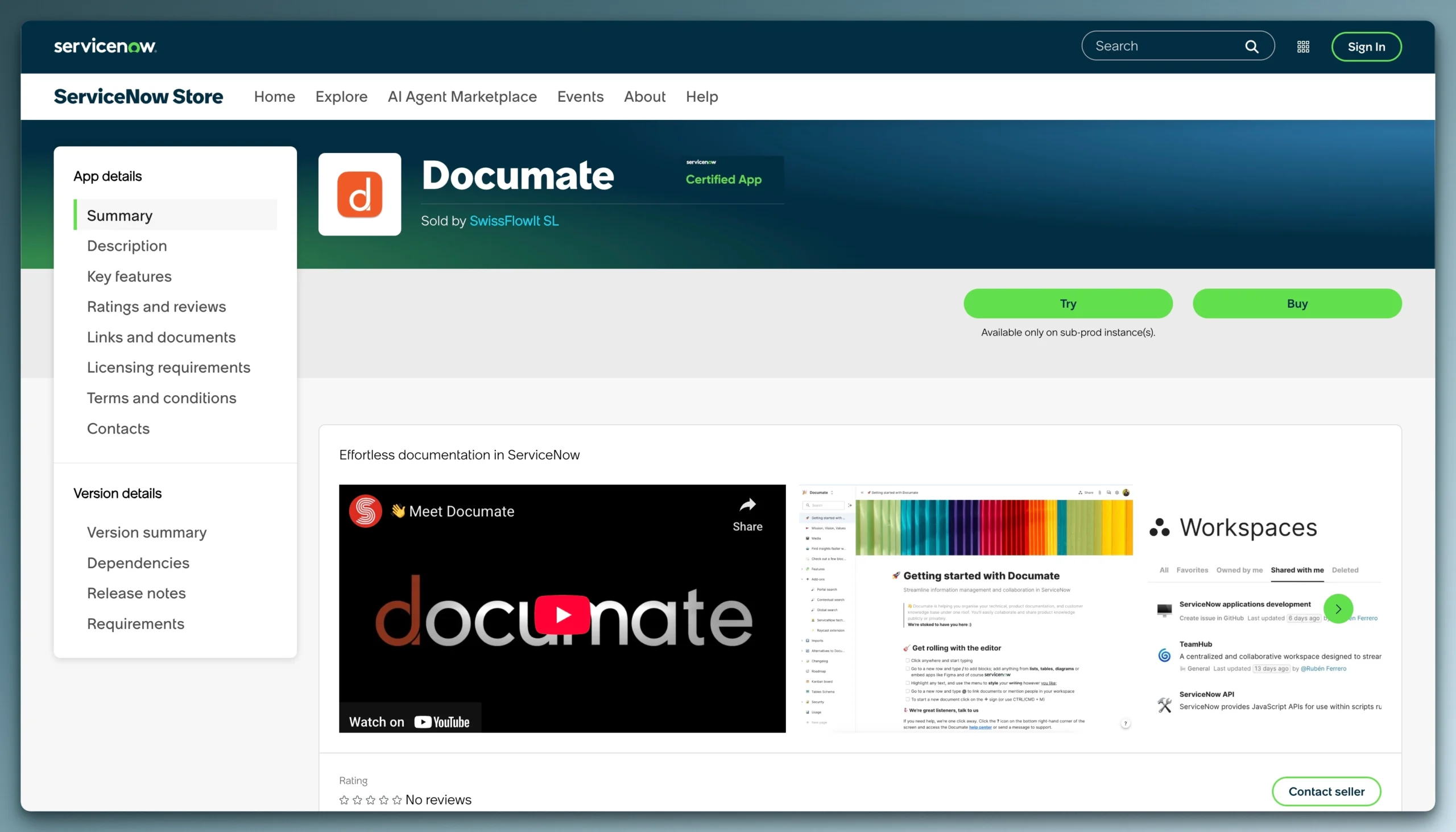 Documate is officially certified on the ServiceNow Store