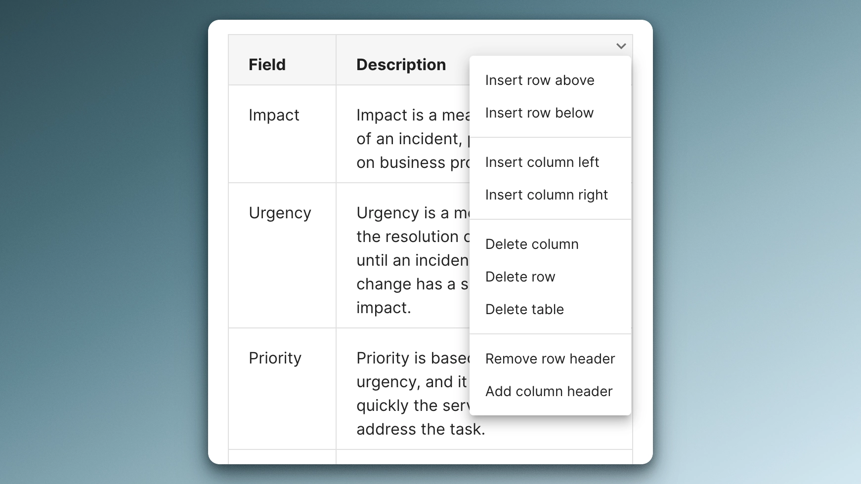 Documate February 2024: Interactive table menus & Improved navigation