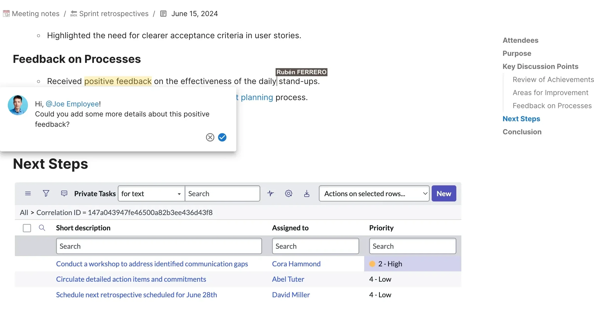 Documate for product teams - Feedback