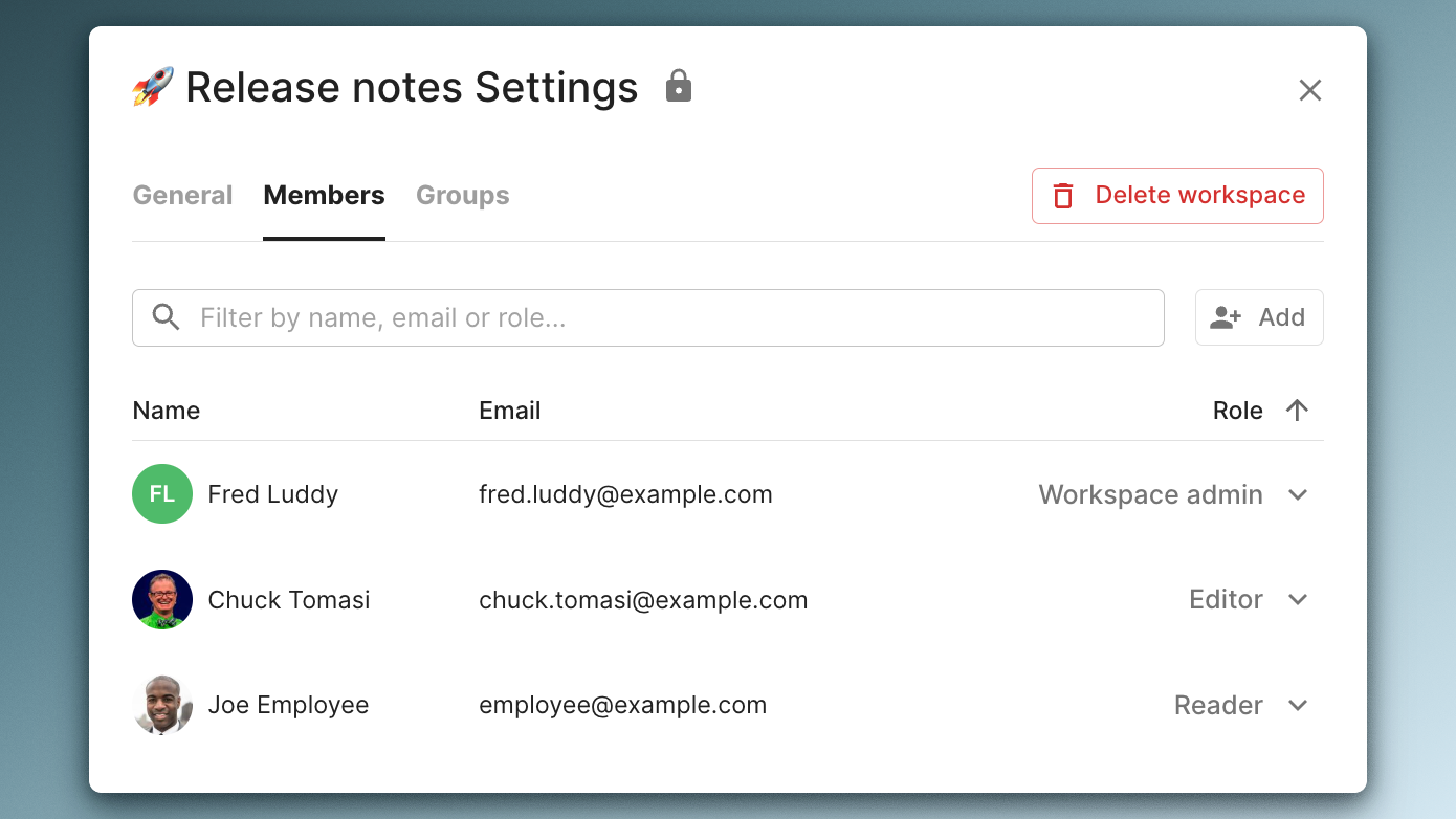 Documate December 2024: Workspace access management, Member controls & Read-only mode
