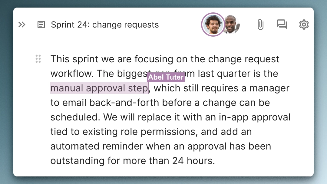 Documate April 2026: Markdown support, Live presence & Outline placeholder